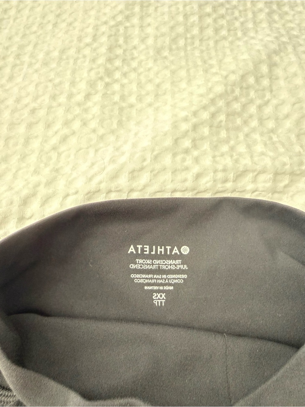 Athleta Black Performance Skort with Trench-Inspired Flap